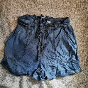 Dynamite Blue Cotton Shorts